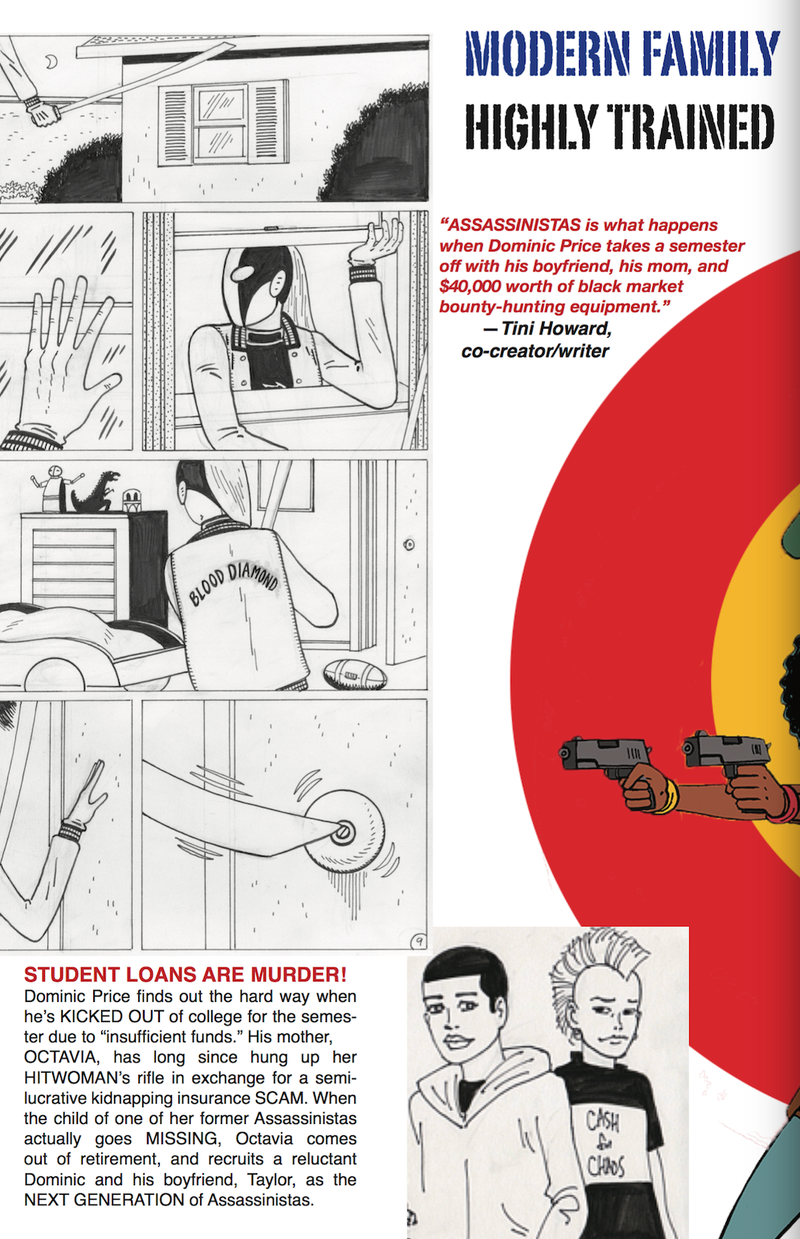 Image: IDW Publishing; Assassinistas promo in Black Crown preview book, available at SDCC